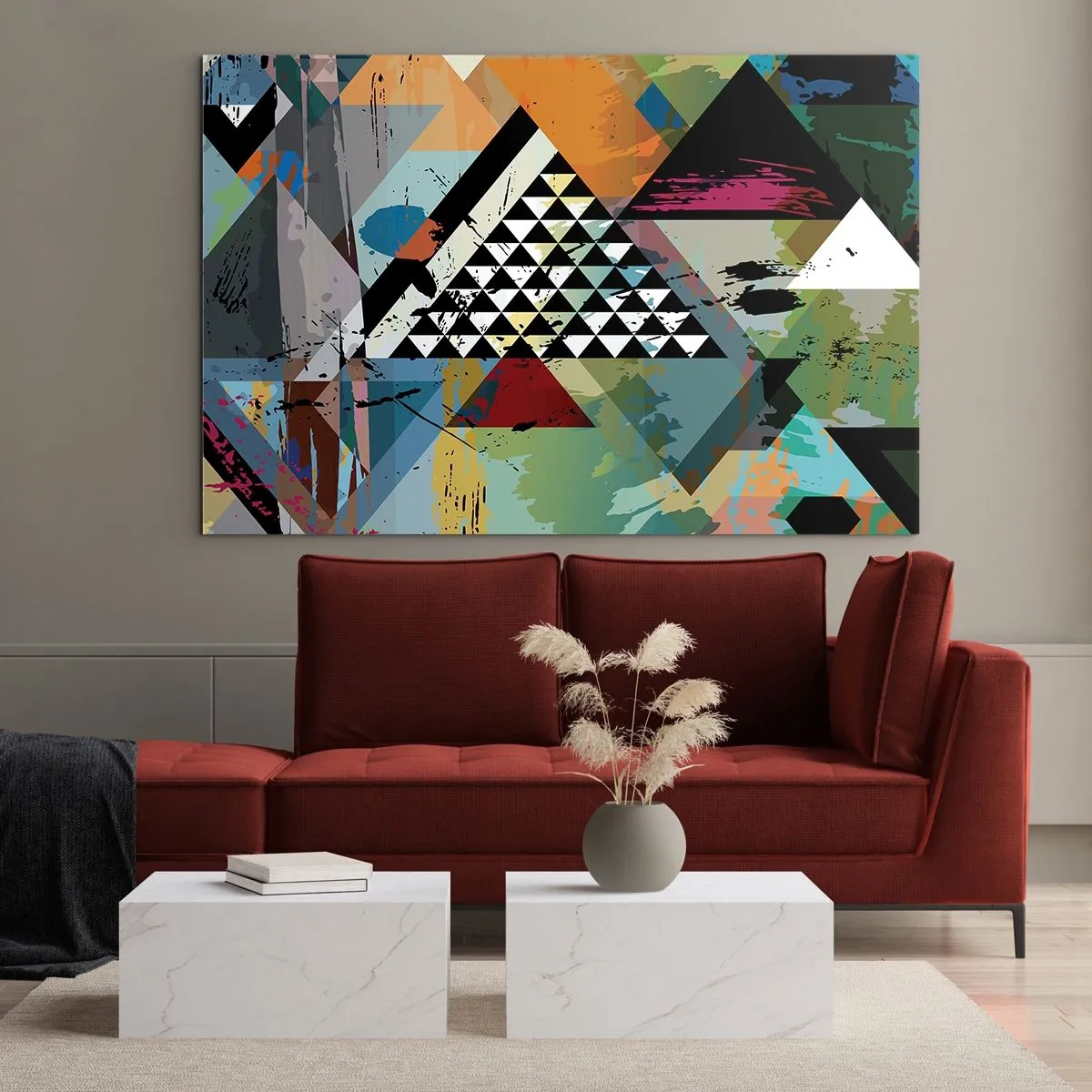 Glastavla - Bild på glas - Det är så enkelt - 120x80 cm