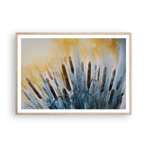 Affisch i ram av ljusek - Vattnets kyla, solens hetta - 100x70 cm