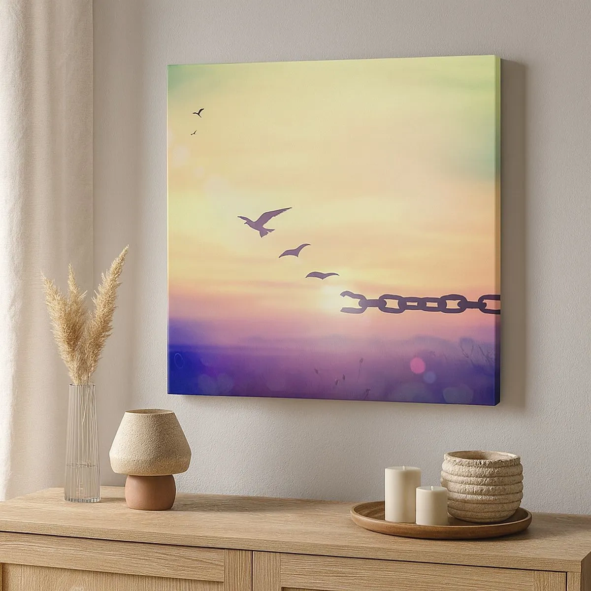 Canvastavla - Bild på duk - Frihetens seger - 30x30 cm