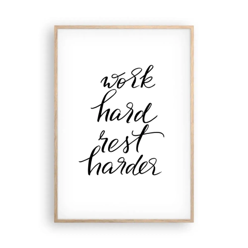 Affisch i ram av ljusek - Livsbalans - 70x100 cm