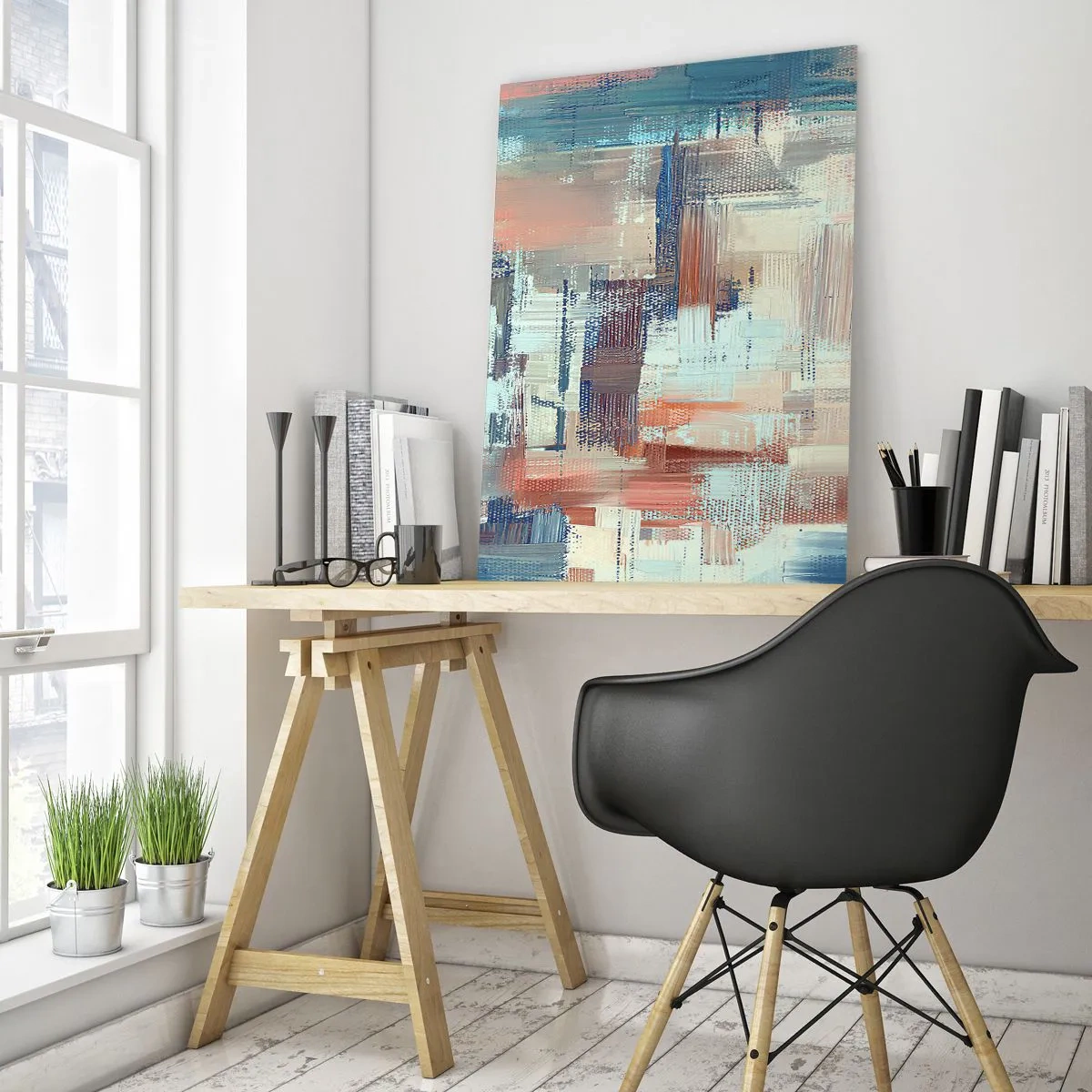 Glastavla - Bild på glas - Att nå ljuset - 80x120 cm