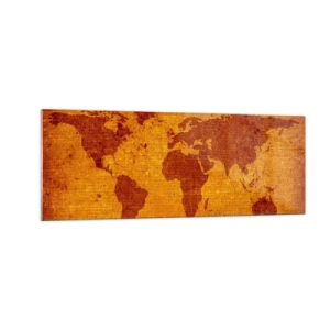 Glastavla - Bild på glas - Inbjudan till resa - 140x50 cm