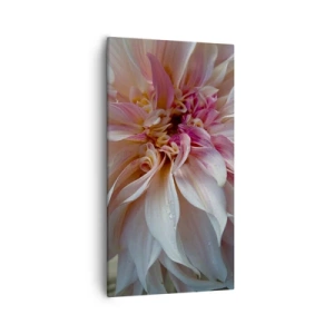 Canvastavla - Bild på duk - Blommande friskhet - 55x100 cm