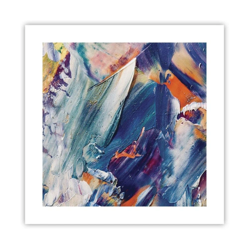 Affisch - Färgkaos - 40x40 cm