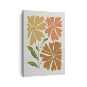 Canvastavla - Bild på duk - Natur och geometri - 50x70 cm