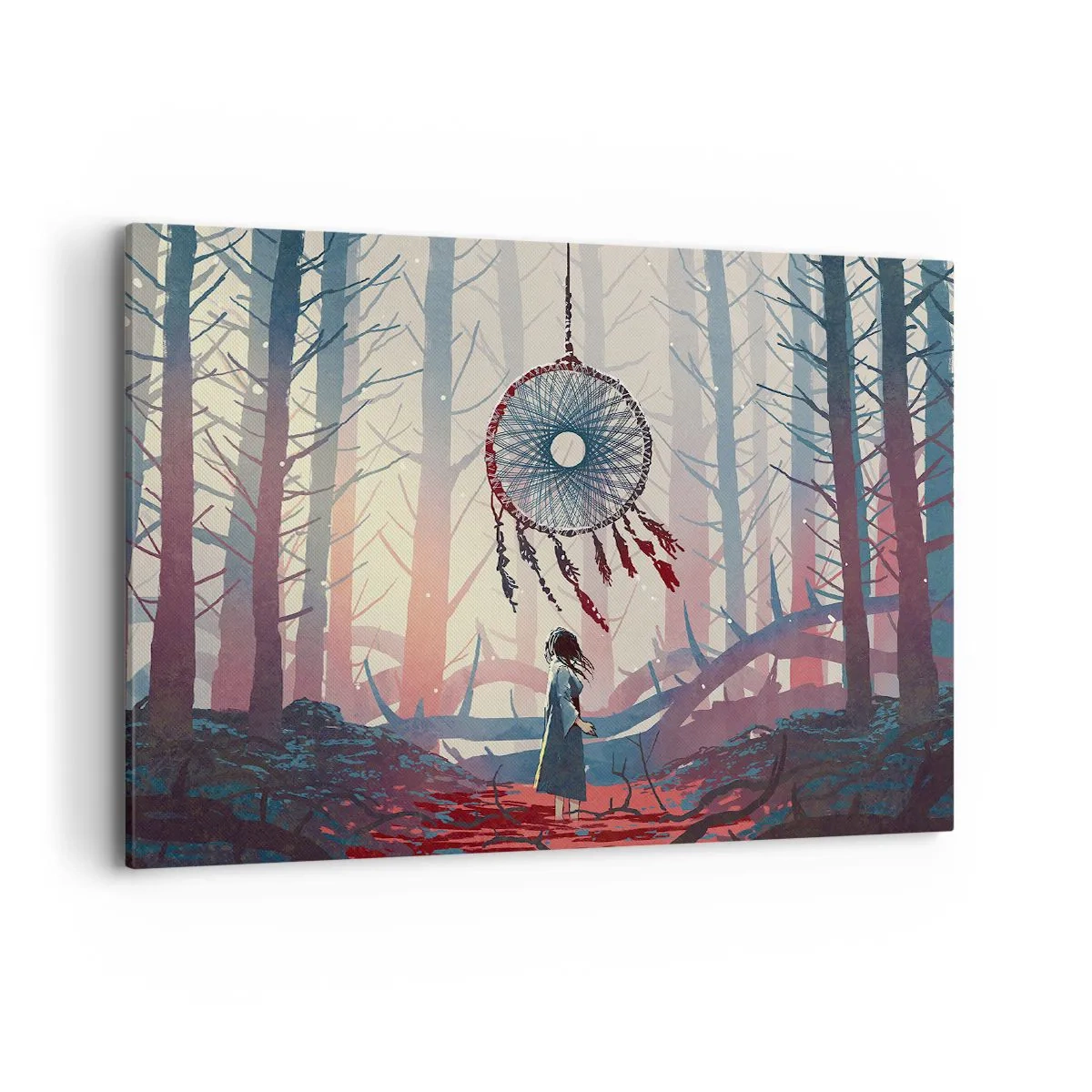 Canvastavla - Bild på duk - Hemlighetsfull ritual av lyckan - 100x70 cm