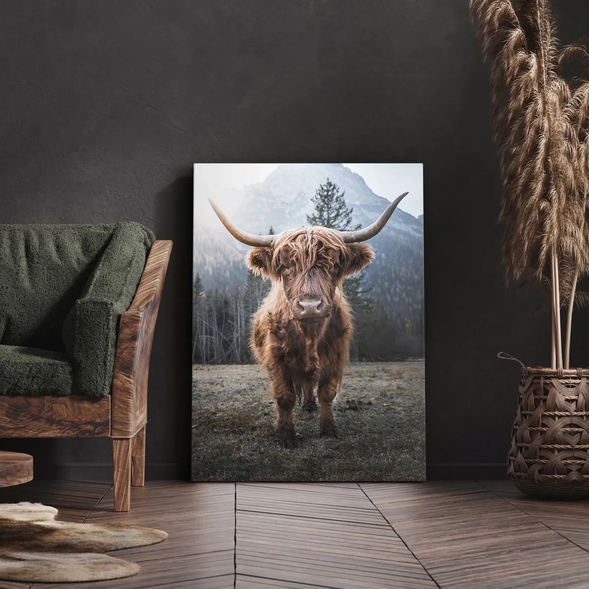 Canvastavla - Bild på duk - Hälsningar från fjälläng - 70x100 cm