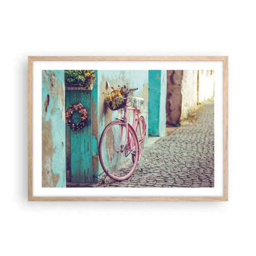 Affisch i ram av ljusek - Strax tillbaka - 70x50 cm