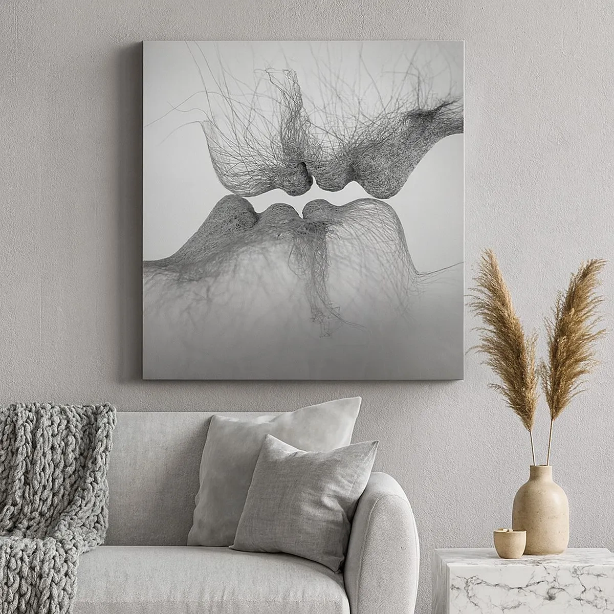 Canvastavla - Bild på duk - Vindens kyss - 30x30 cm