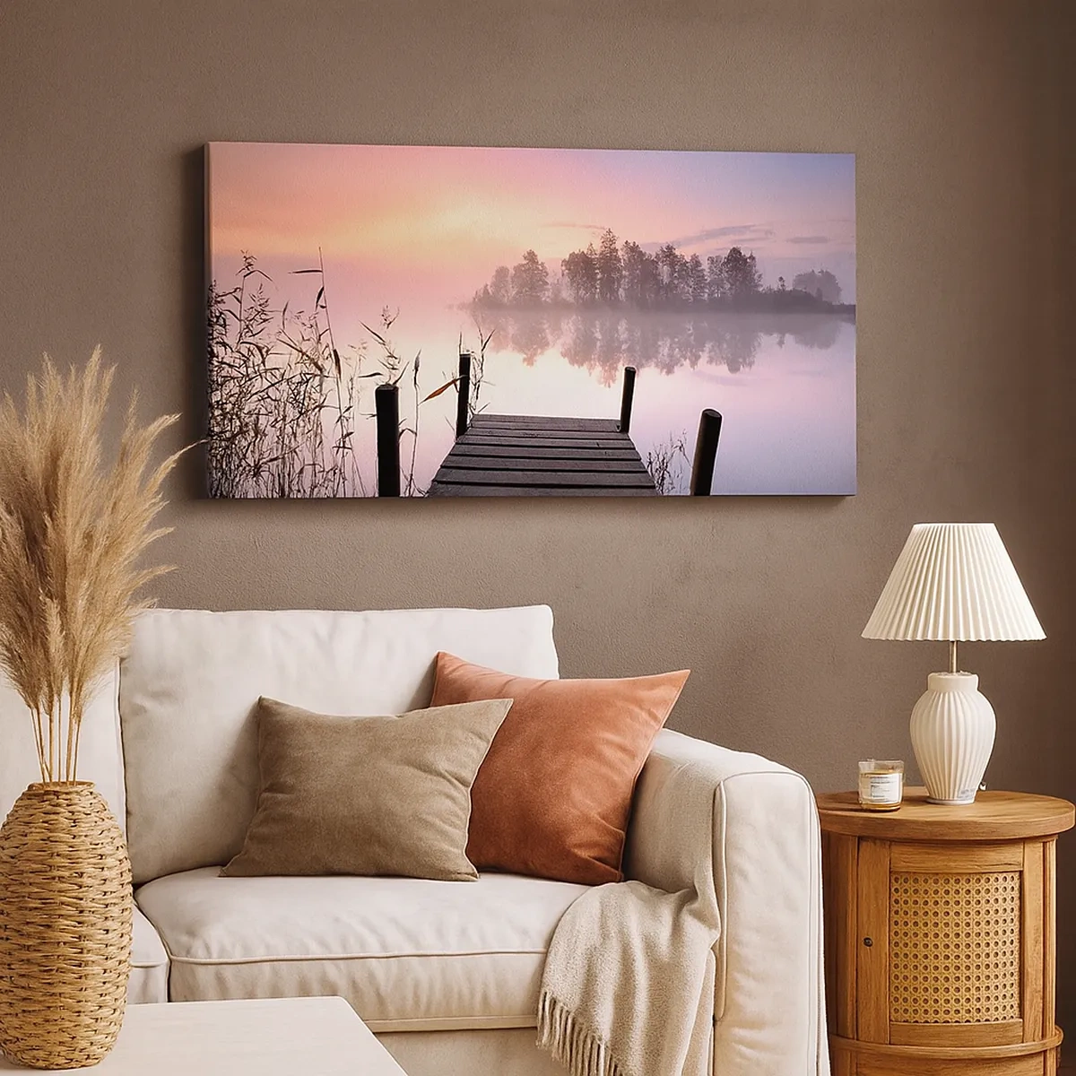 Canvastavla - Bild på duk - Ur liljedimman... - 30x30 cm