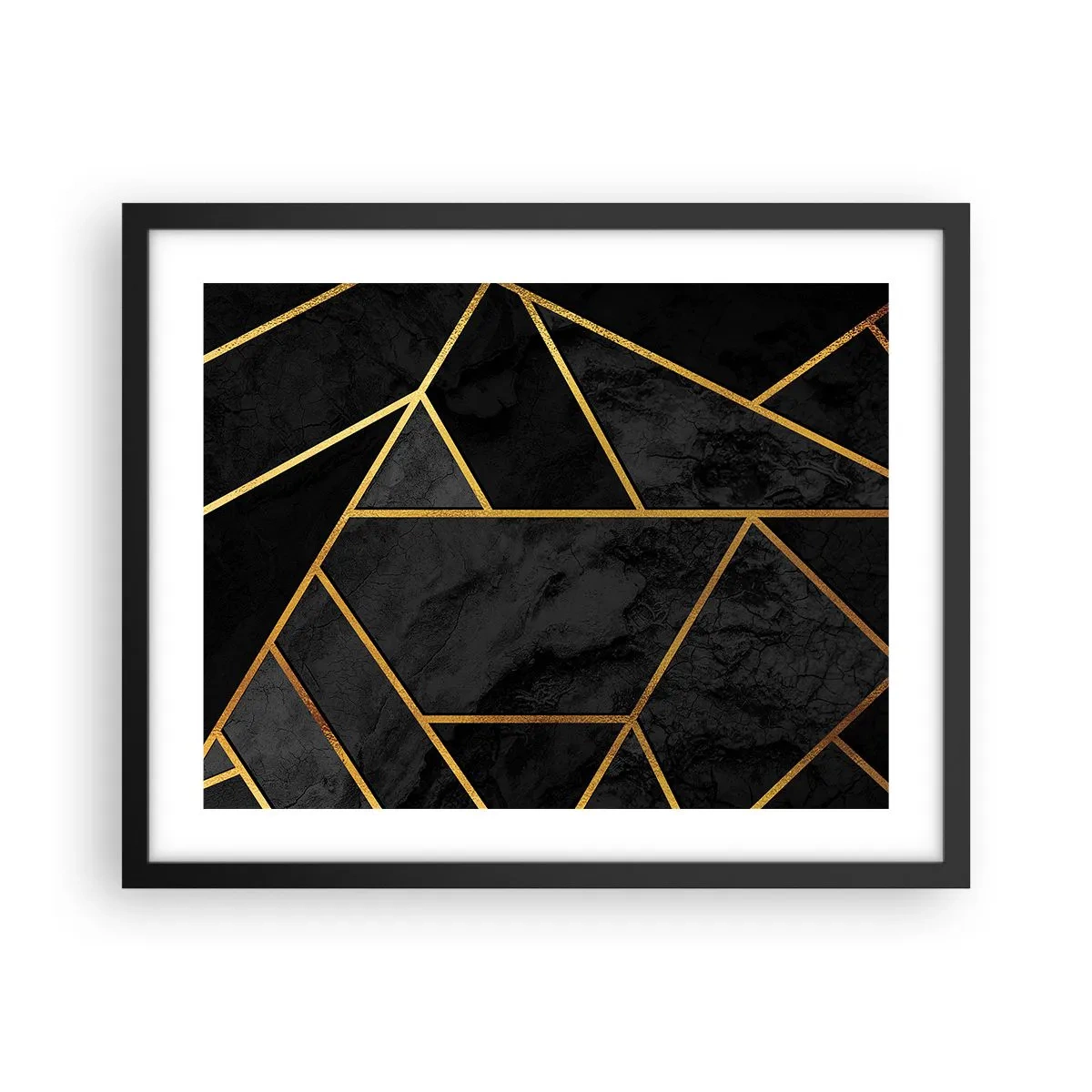 Affisch i svart ram - Mörker och sken - 50x40 cm