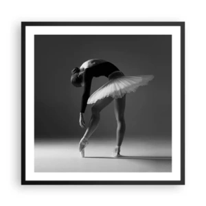 Affisch i svart ram - Bella ballerina - 60x60 cm