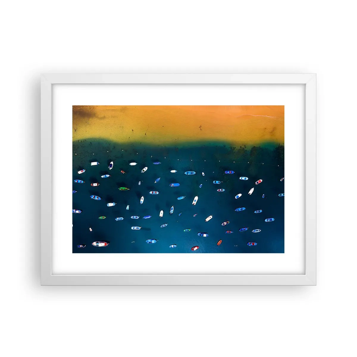Affisch i vit ram - Ett semesterspel - 40x30 cm