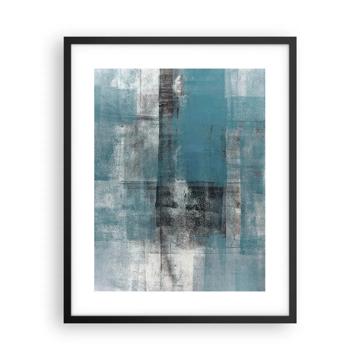 Affisch i svart ram - Vatten och luft - 40x50 cm
