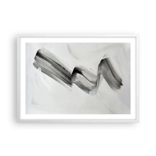 Affisch i vit ram - Bara för skojs skull - 70x50 cm