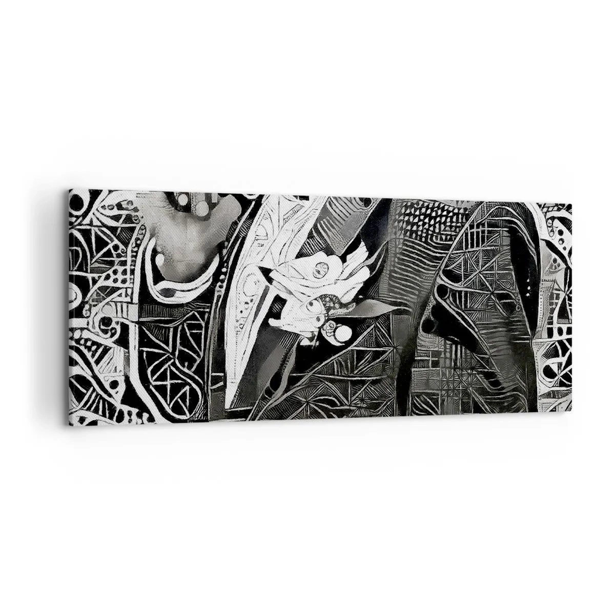 Canvastavla - Bild på duk - Gråmänniska? - 120x50 cm