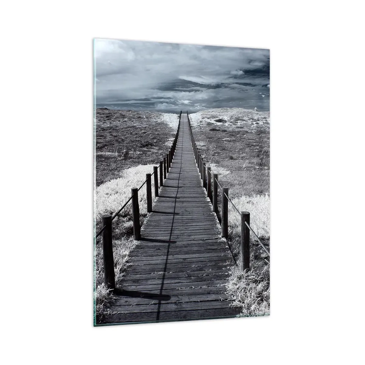 Glastavla - Bild på glas - Precis vid kusten - 80x120 cm