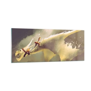 Glastavla - Bild på glas - Rädda världen - 100x40 cm