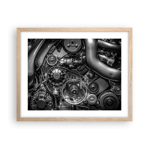 Affisch i ram av ljusek - Mekanikens poesi - 50x40 cm