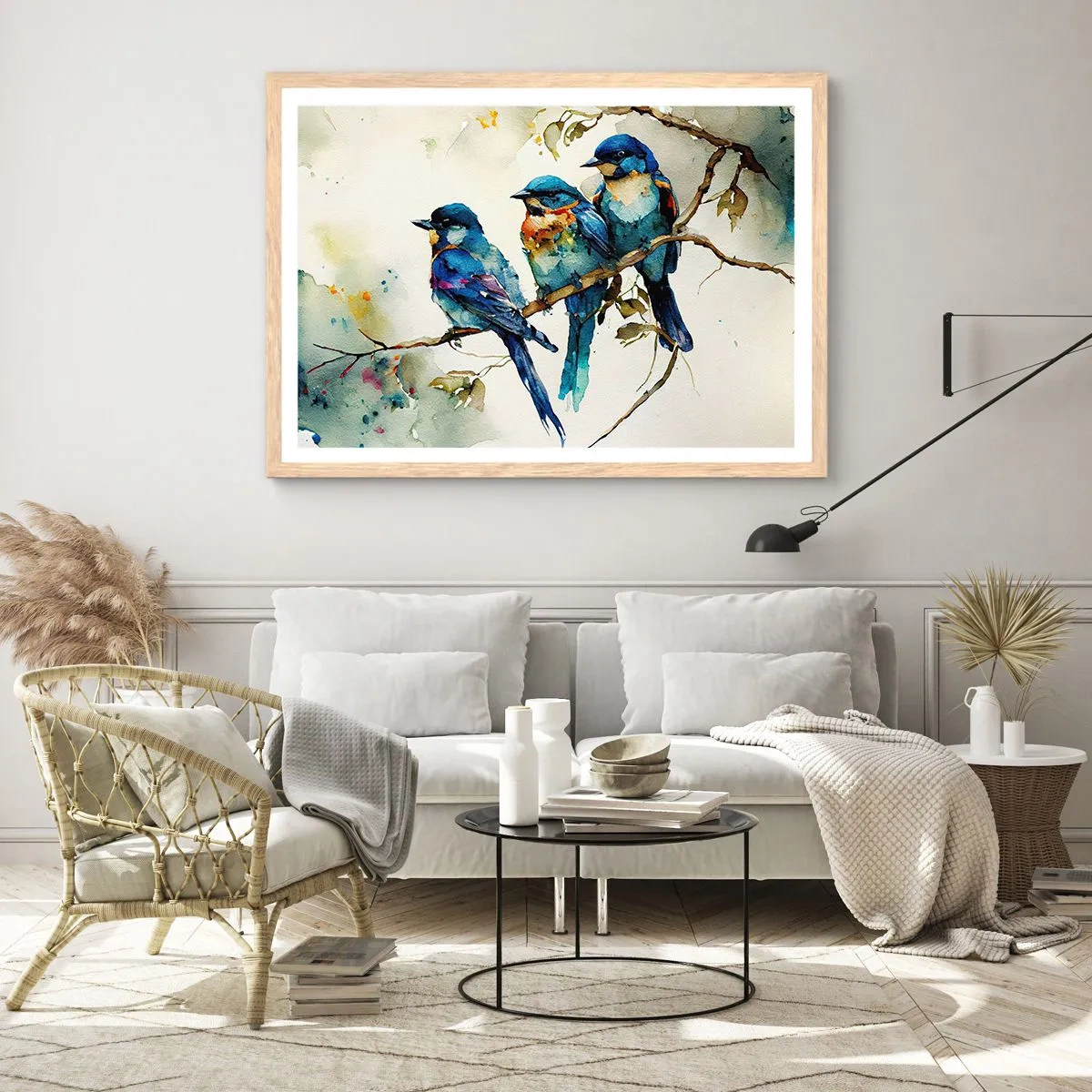 Affisch i ram av ljusek - Sur? - 70x50 cm