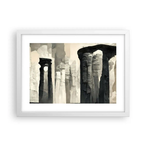 Affisch i vit ram - Antikens majestät - 40x30 cm