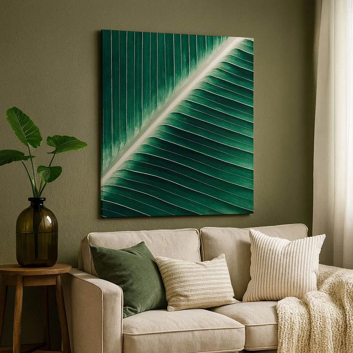 Canvastavla - Bild på duk - Naturens rytm - 30x30 cm