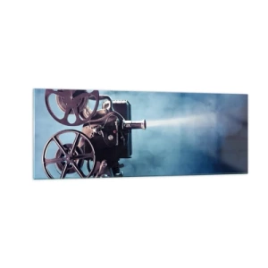 Glastavla - Bild på glas - I gamla biografen - 140x50 cm