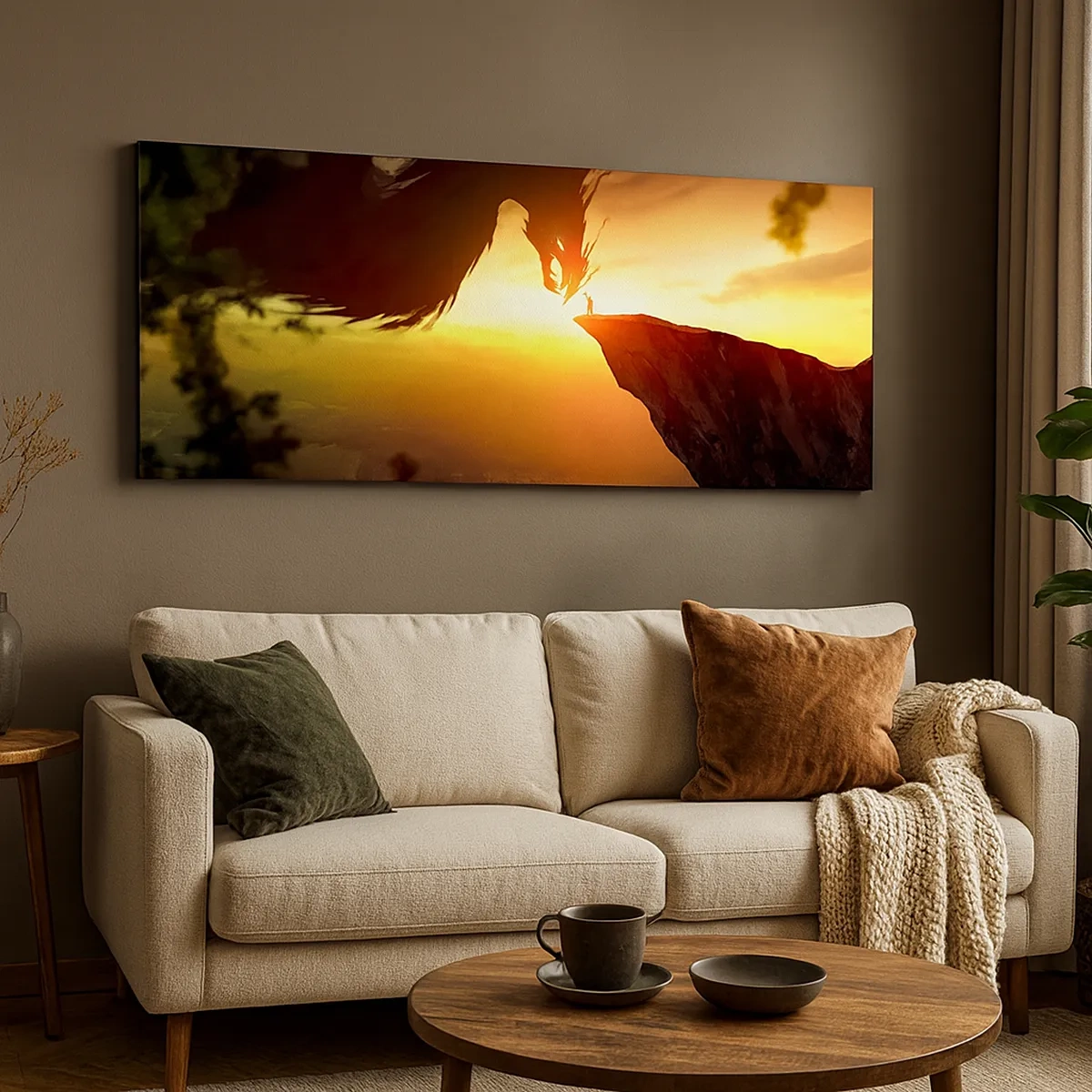 Canvastavla - Bild på duk - Drakens tämjare - 30x30 cm