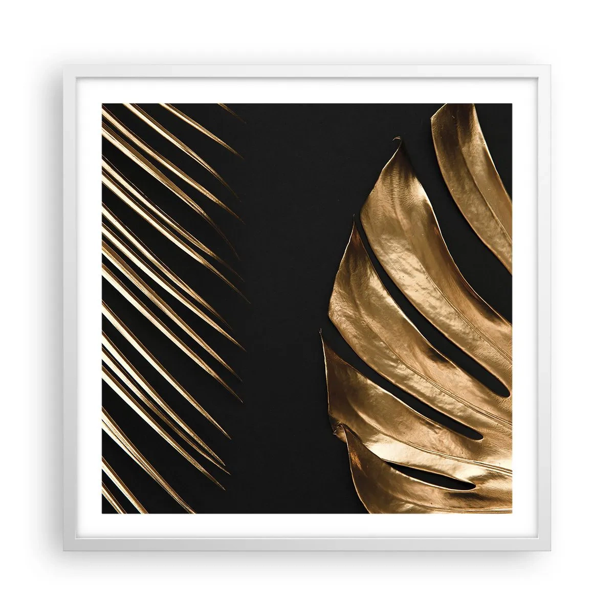 Affisch i vit ram - Olika men lika dyra - 60x60 cm