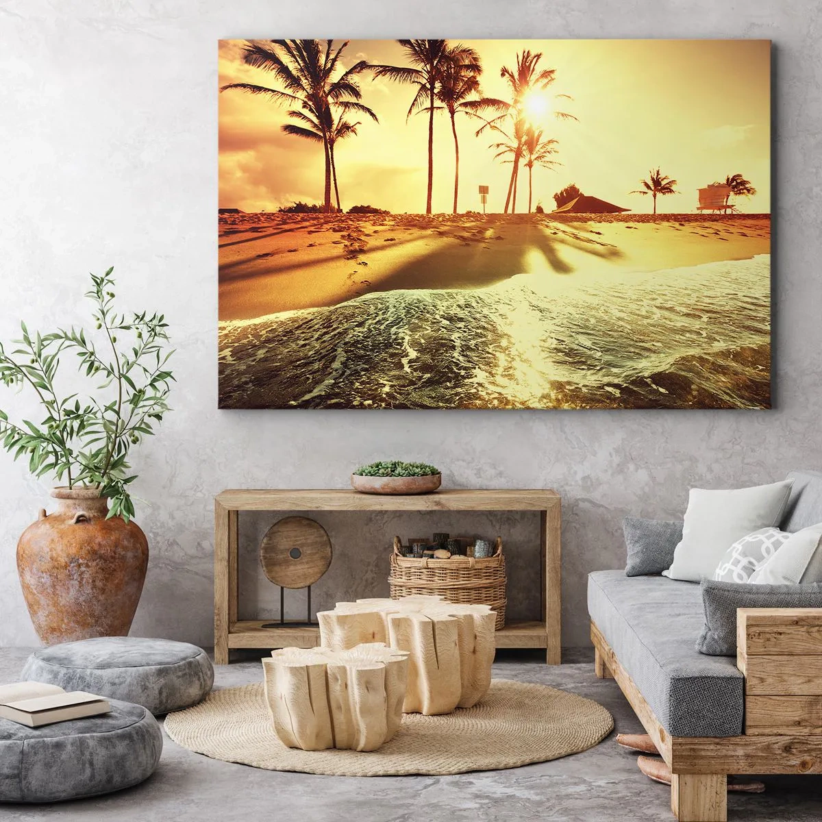 Canvastavla - Bild på duk - Kalifornisk morgon - 100x70 cm