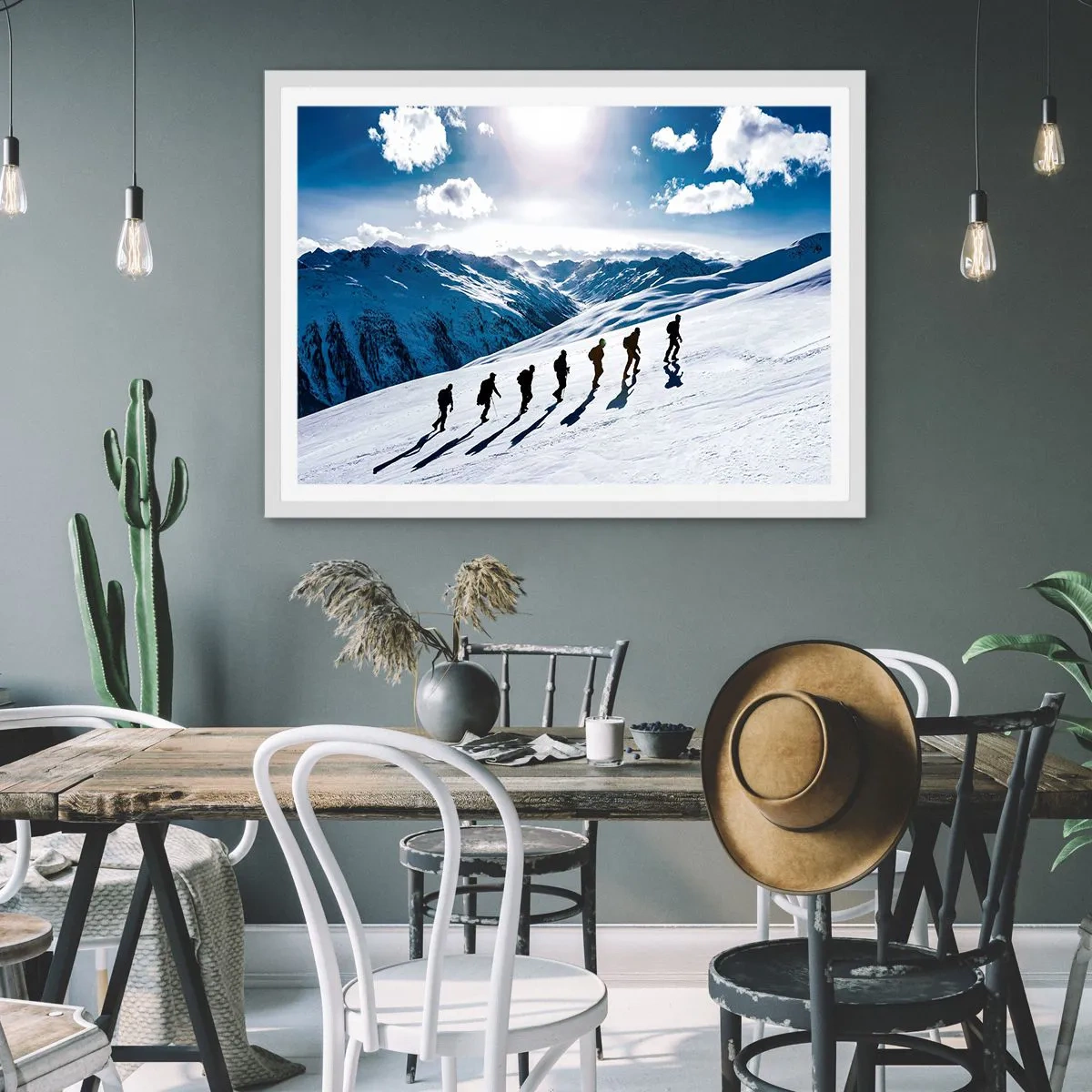 Affisch i vit ram - Erövrarnas lag - 100x70 cm