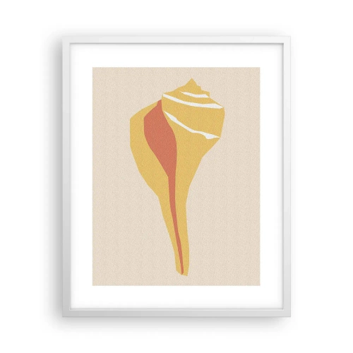 Affisch i vit ram - Organisk abstraktion - tillväxt - 40x50 cm