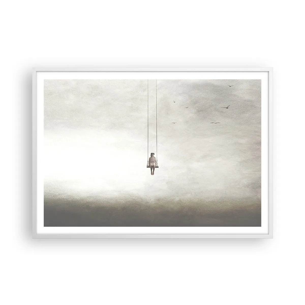 Affisch i vit ram - Barn i oss - 100x70 cm