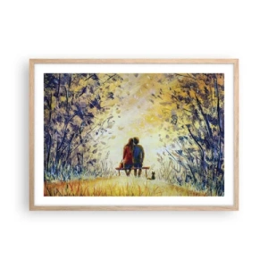 Affisch i ram av ljusek - Magisk stund - 70x50 cm