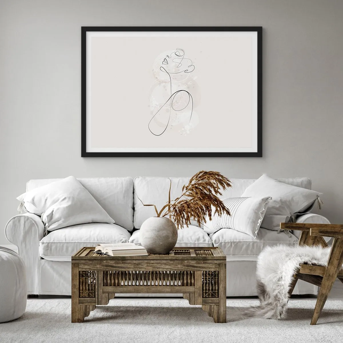 Affisch i svart ram - Skönhetens spiral - 91x61 cm