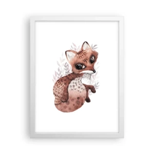 Affisch i vit ram - Bara älska - 30x40 cm