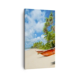 Canvastavla - Bild på duk - Tropikens charm - 45x80 cm