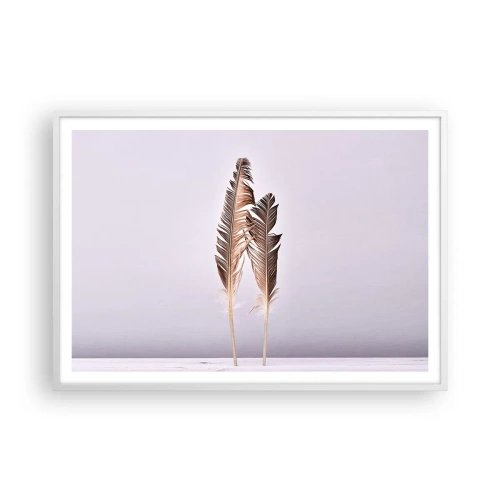 Affisch i vit ram - Mot intet - 100x70 cm