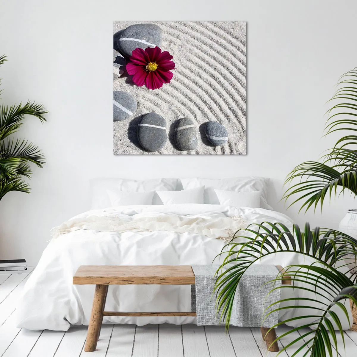 Canvastavla - Bild på duk - Den magiska naturkretsens energi och lugn - 40x40 cm