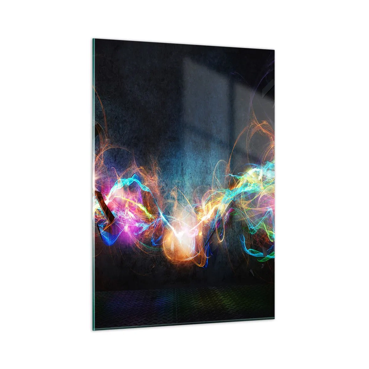 Glastavla - Bild på glas - Glatt mot mörkret - 50x70 cm