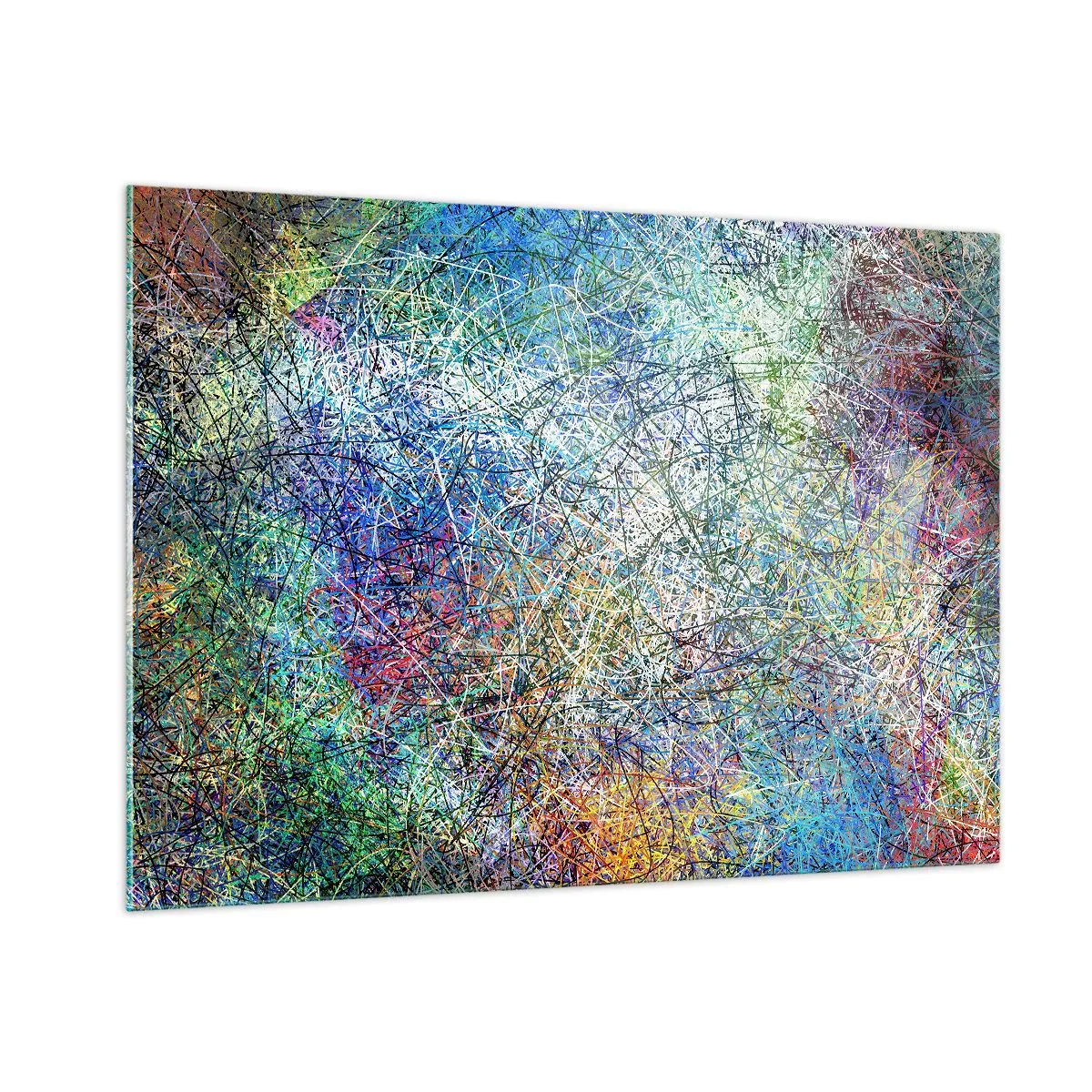Glastavla - Bild på glas - Det är inte så enkelt - 100x70 cm
