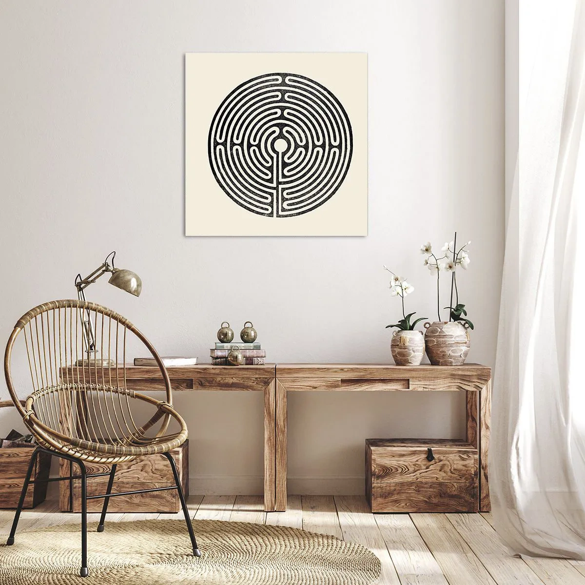 Canvastavla - Bild på duk - Mystisk ordning - 30x30 cm