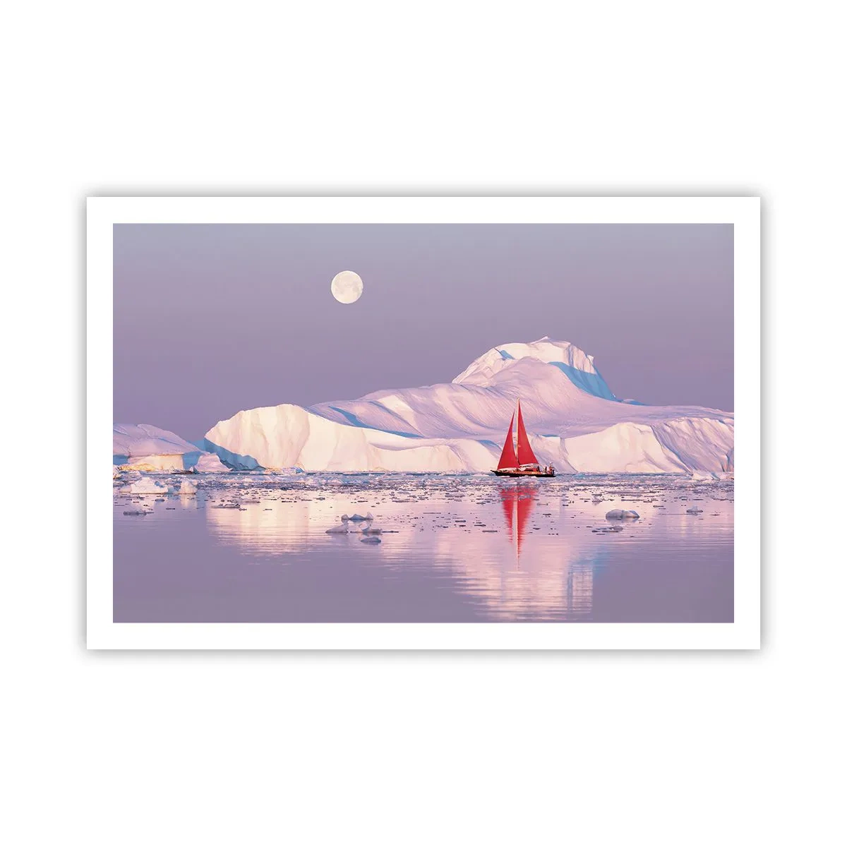 Affisch - Seglens glöd, isens kyla - 91x61 cm