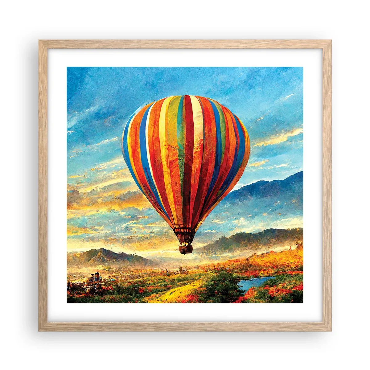 Affisch i ram av ljusek - I tystnad ser man mer - 50x50 cm