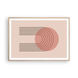 Affisch i ram av ljusek - Ostoppad attraktionskraft - 100x70 cm