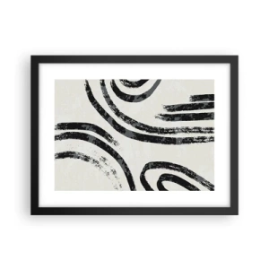 Affisch i svart ram - Halvstoppad - 40x30 cm