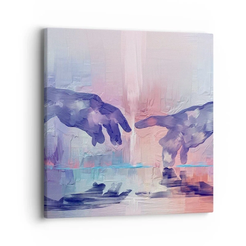 Canvastavla - Bild på duk - Den gudomliga gnistan av liv - 40x40 cm