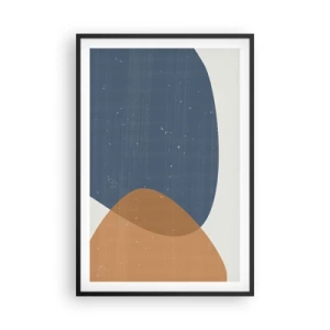 Affisch i svart ram - Ovaler och influenser - 61x91 cm