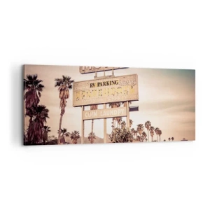 Canvastavla - Bild på duk - Här står tiden stilla - 100x40 cm