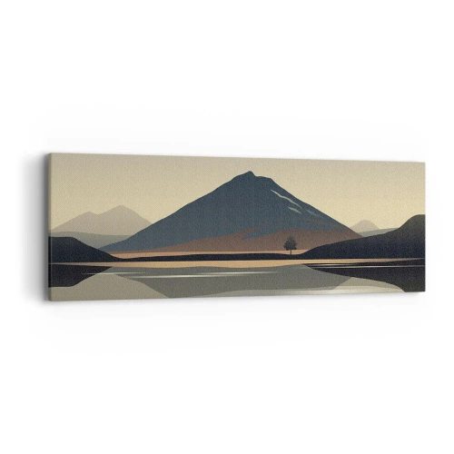 Canvastavla - Bild på duk - Spegelbild - 90x30 cm